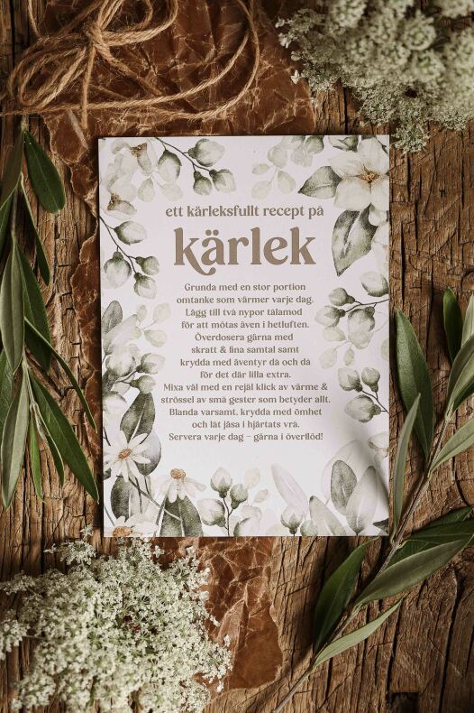 Vykort "Kärlek" - Majas Cottage
