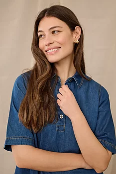 Culture Winnie Arpa Dress Dark Blue Wash