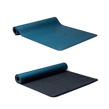 Yogi & Yogini PU Yoga Mat månfaser Petroleum 