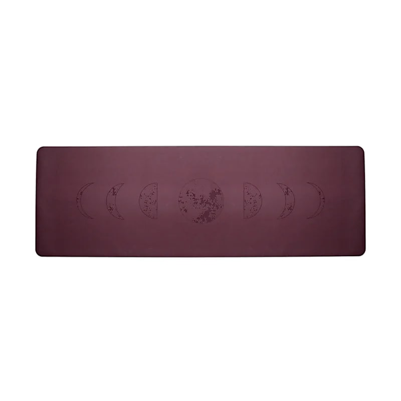 Yogi & Yogini PU Yoga Mat månfaser aubergine - 3