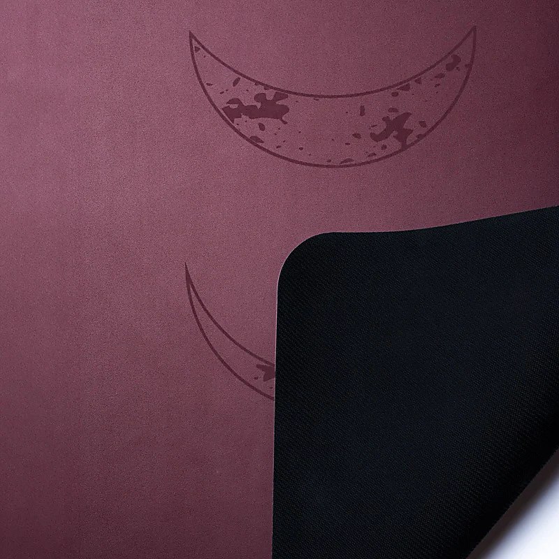 Yogi & Yogini PU Yoga Mat månfaser aubergine - 4