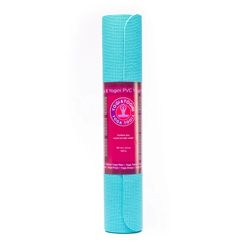 Yogi & Yogini PVC yogamat turkos - 3