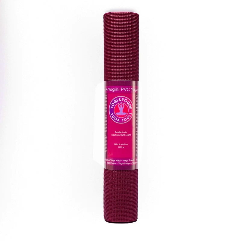 Yogi & Yogini PVC yogamat aubergine - 3
