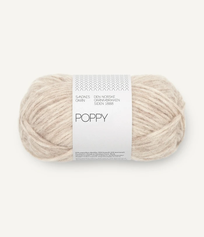POPPY Beige Melange 2611  | Sandnes Garn