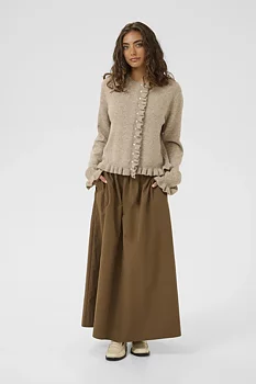 Culture julietta Frill Cardigan Dune Melange