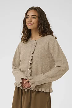 Culture julietta Frill Cardigan Dune Melange