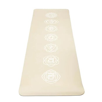 Yogi & Yogini Premium TPE Yoga Mat Chakra beige