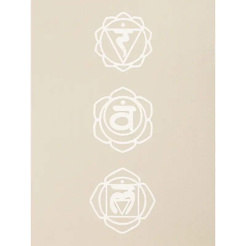 Yogi & Yogini Premium TPE Yoga Mat Chakra beige - 2