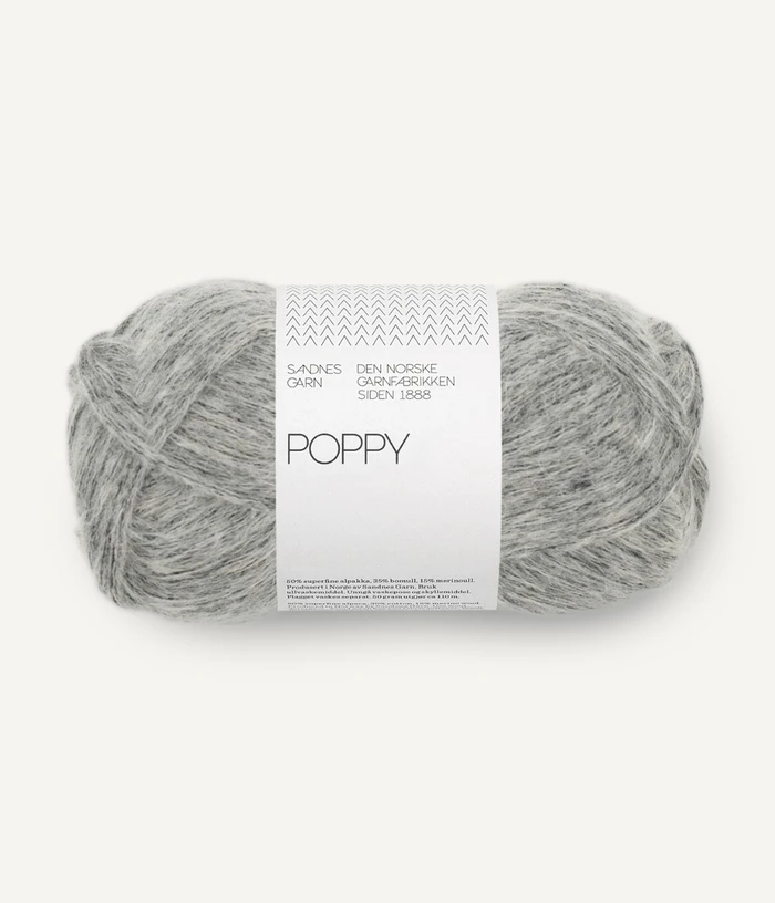 POPPY Grey Melange 1042 | Sandnes Garn - DISCONTINUED