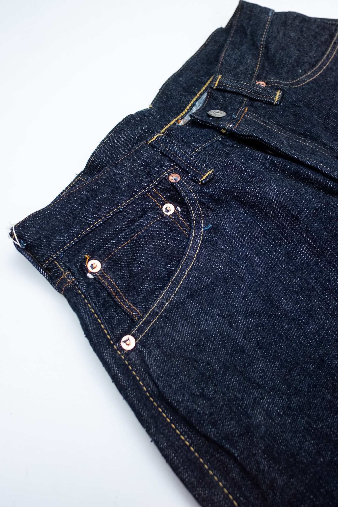 Sugar Cane - SC42025 13oz Denim Waist Overalls Wide Leg 2025 Model - 6
