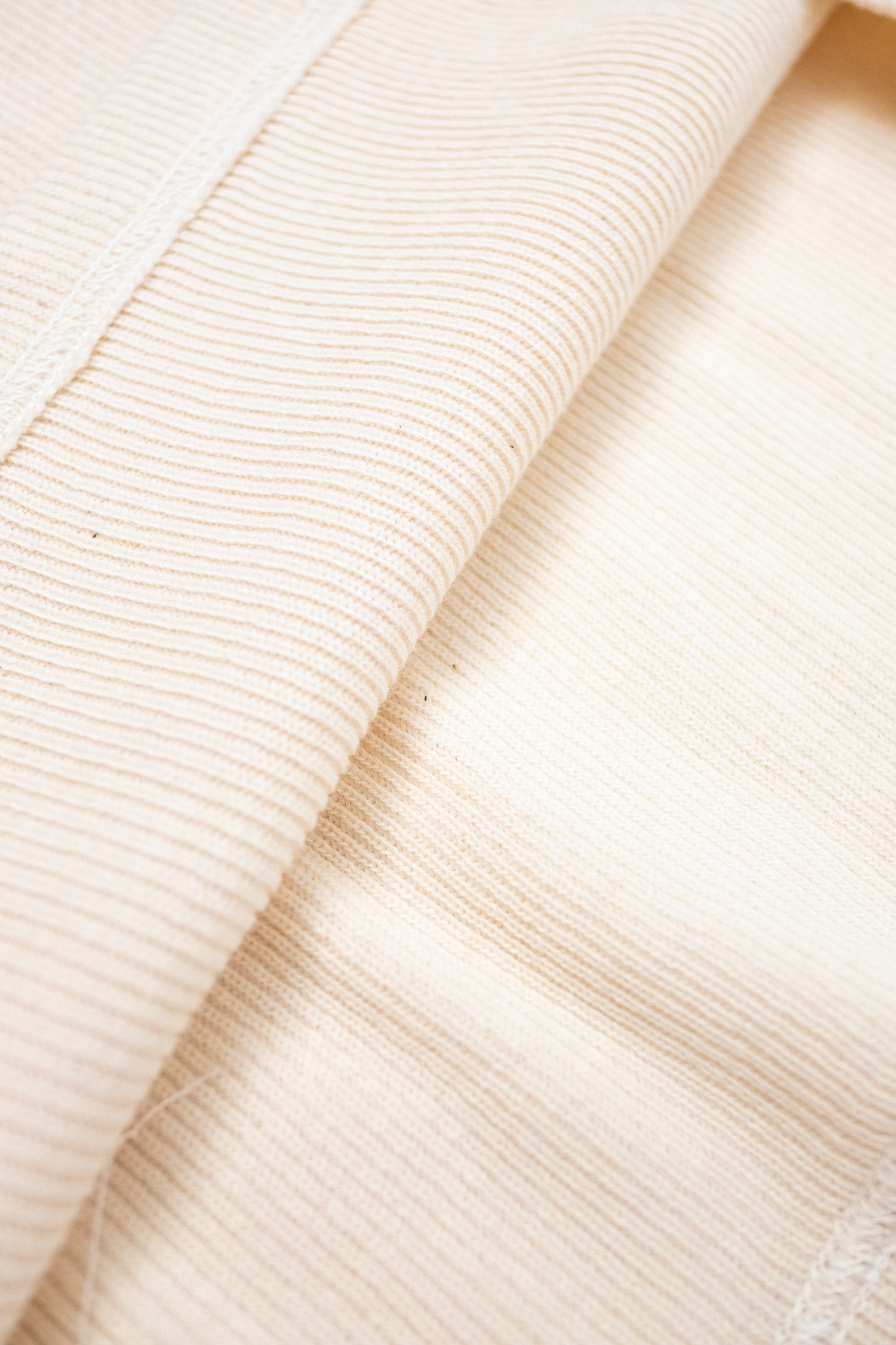 Hermansson Folktrikå - Lahmann Henley Shirt Off-White - 9