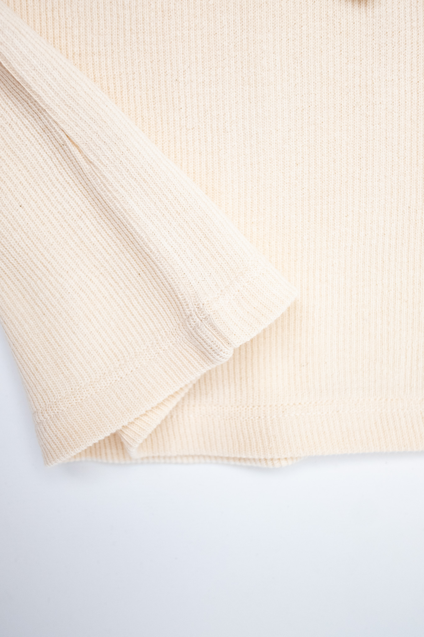 Hermansson Folktrikå - Lahmann Henley Shirt Off-White - 7