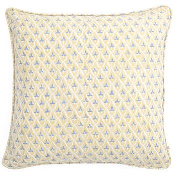 Kuddfodral Tulip Yellow & Blue