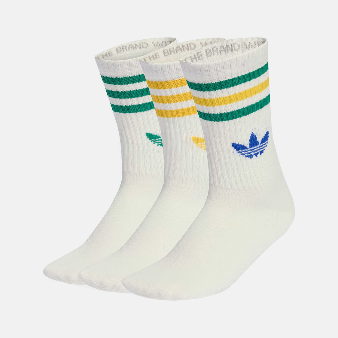 Adidas - 3-Stripes Crew Socks 3p Off White