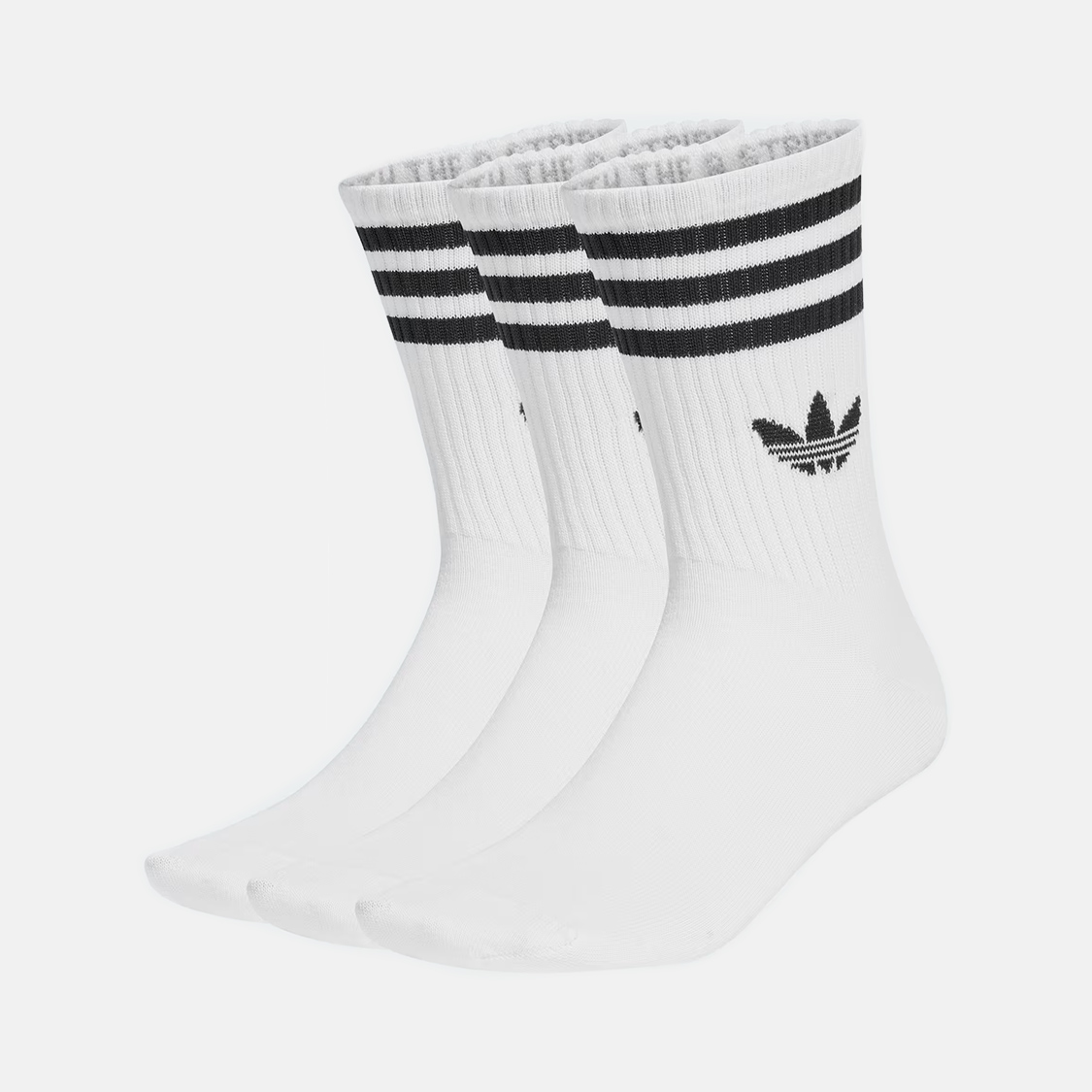 Adidas - 3-Stripes Crew Socks 3p White