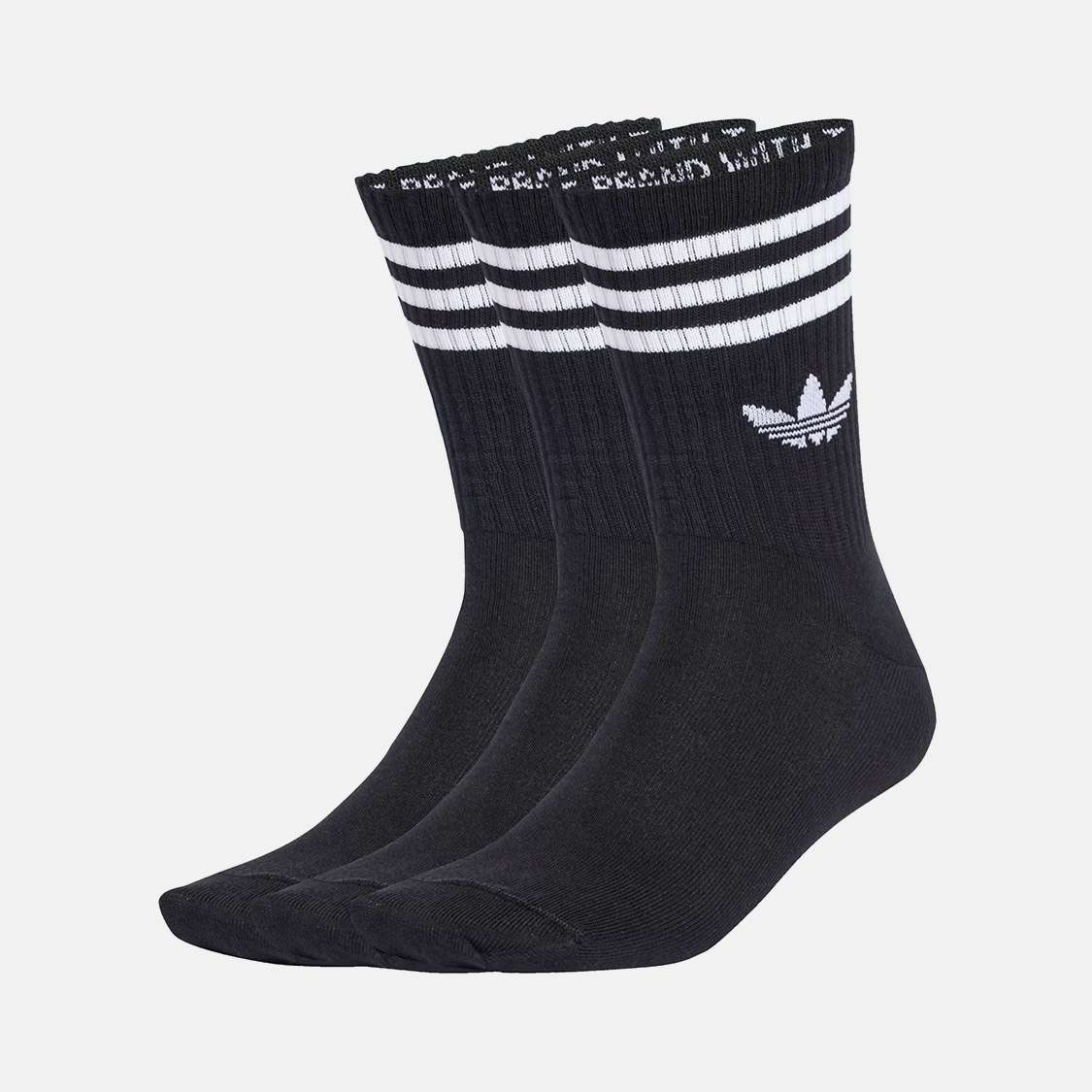 Adidas - 3-Stripes Crew Socks 3p Black
