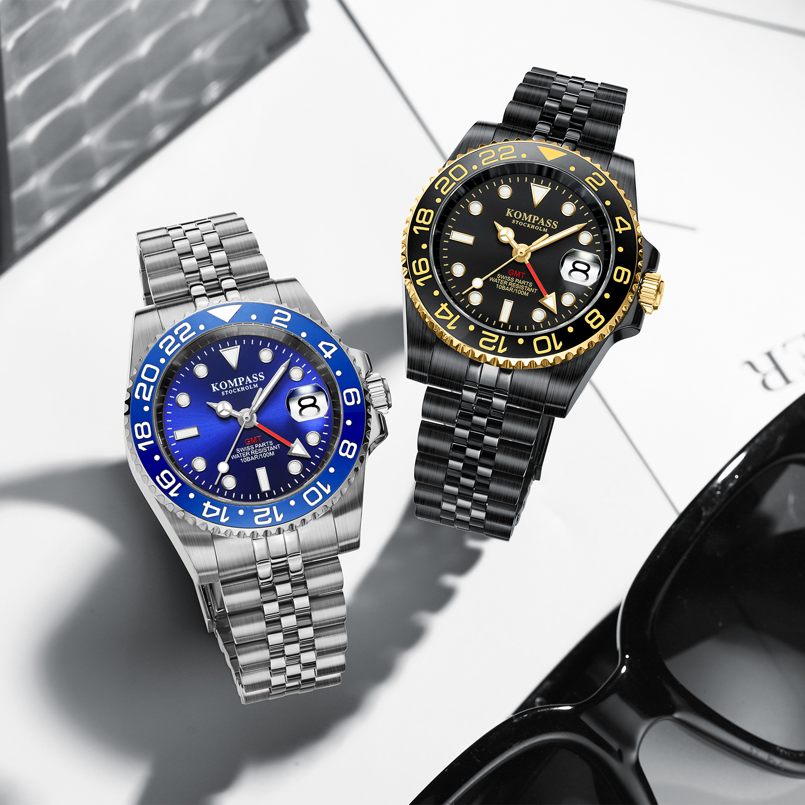 Kompass GMT-Professional Jubilee Sapphire Steel Blue - 8