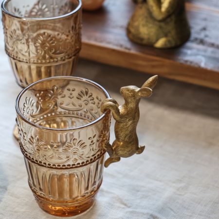 Dekoration till glas/kopp - Kanin/Hare - 10 cm
