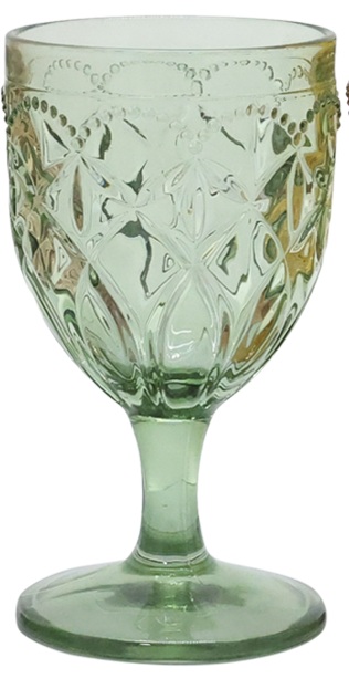 Wine glass with pattern - 1 piece - H15/Ø8 cm - 11