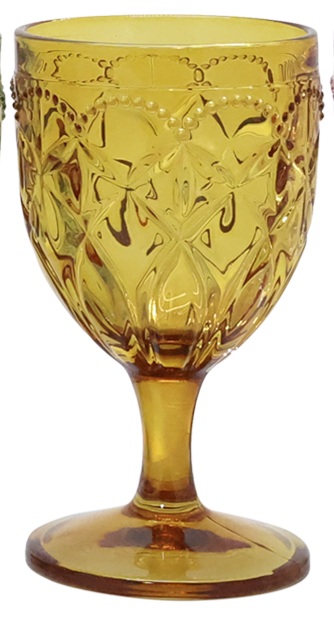 Wine glass with pattern - 1 piece - H15/Ø8 cm - 7