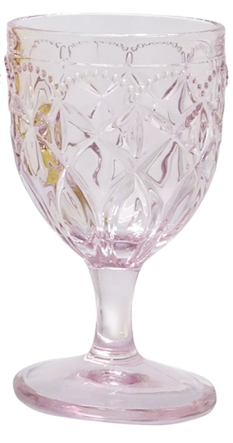 Wine glass with pattern - 1 piece - H15/Ø8 cm - 8