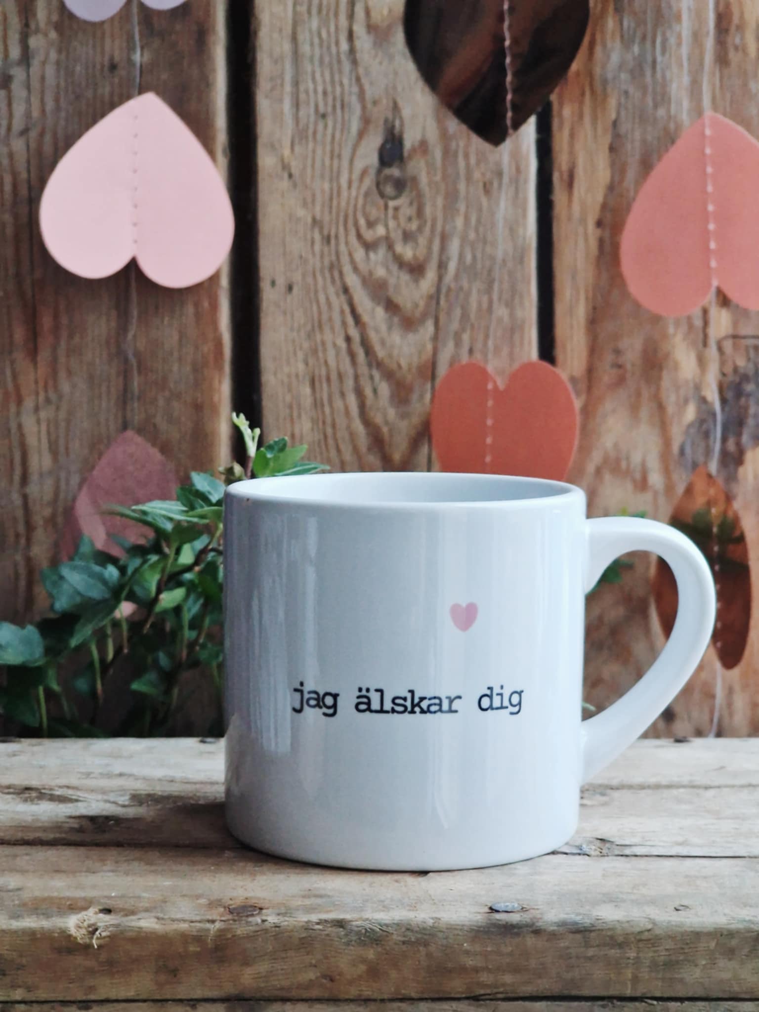 Liten mugg "Jag älskar dig"