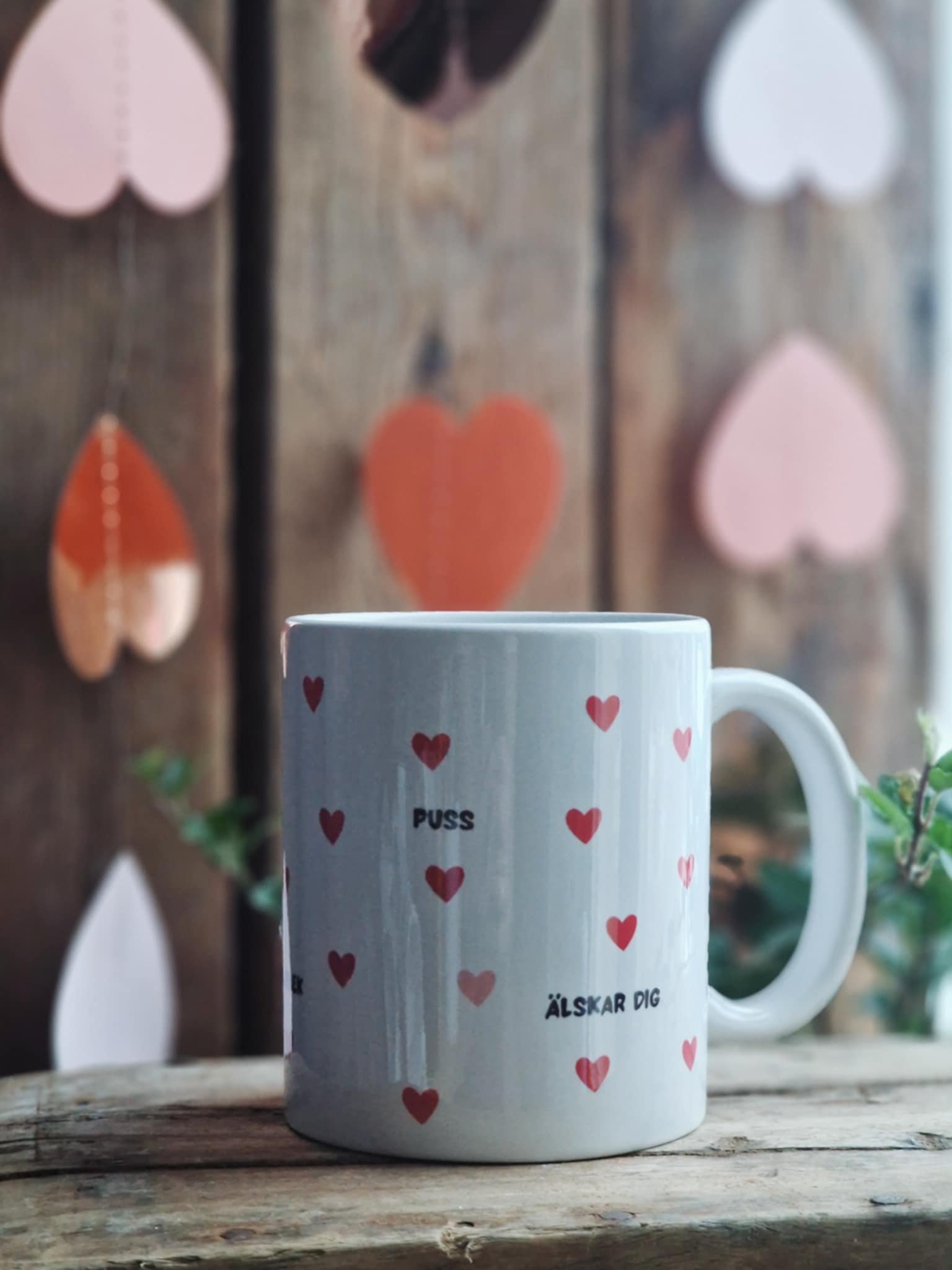 Mugg  "Hjärtan"