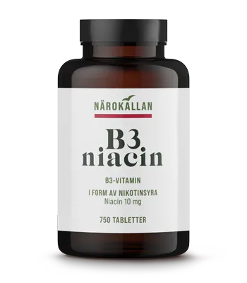B3 Niacin 10 mg 750 tabletter
