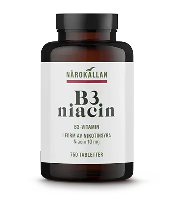 B3 Niacin 10 mg 750 tabletter