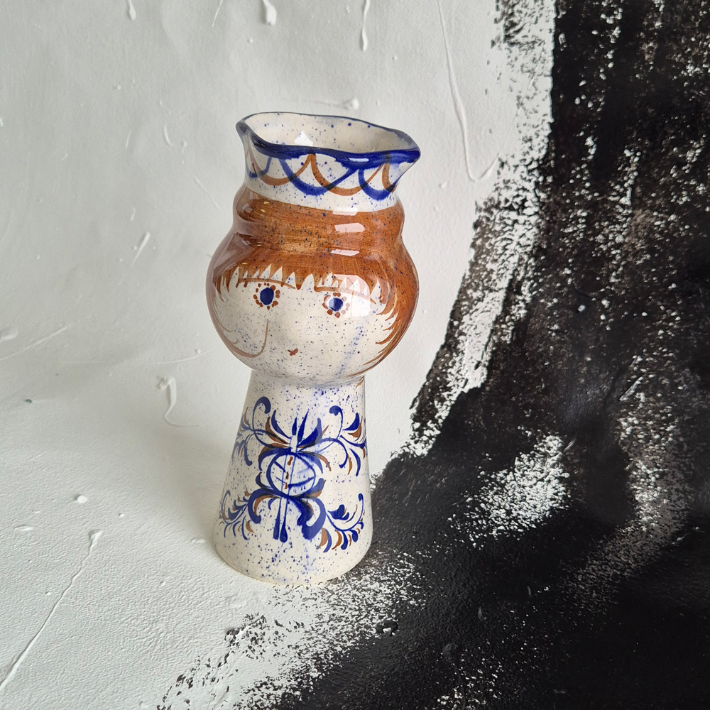 vintage VAS ansikte, h 17,2 cm