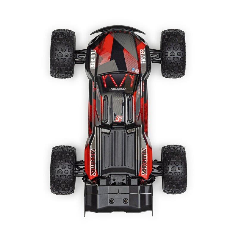 ARRMA 1/16 MINI KRATON 3S BLX 4X4 Speed Monster Truck RTR Black/Red - 16