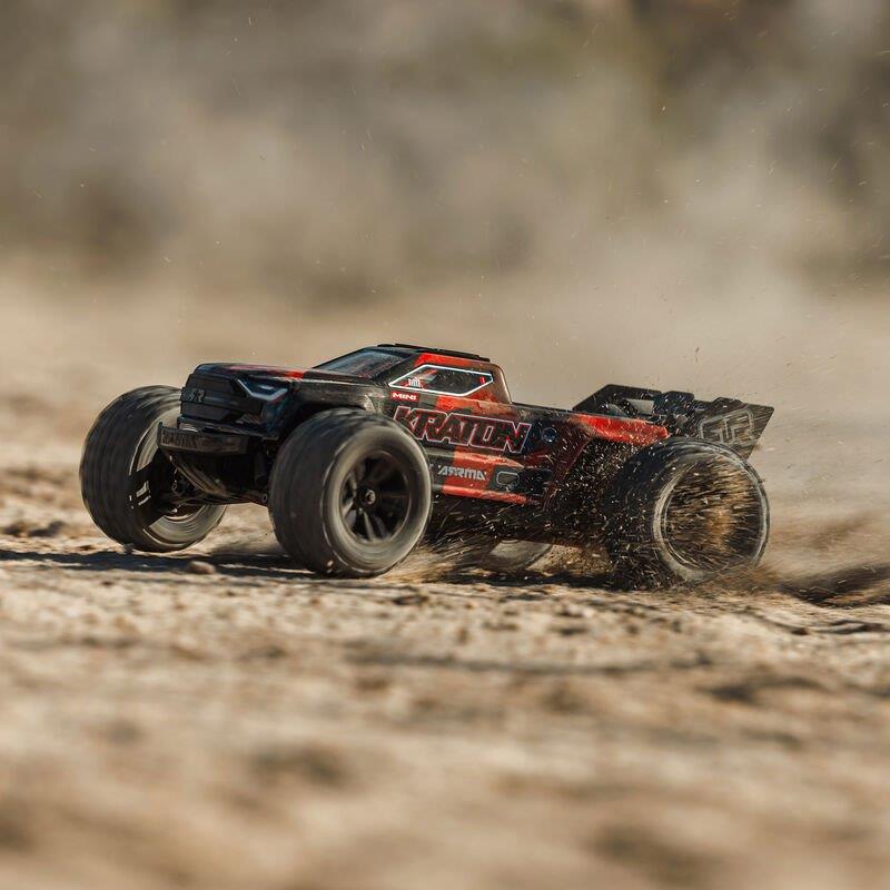 ARRMA 1/16 MINI KRATON 3S BLX 4X4 Speed Monster Truck RTR Black/Red - 5