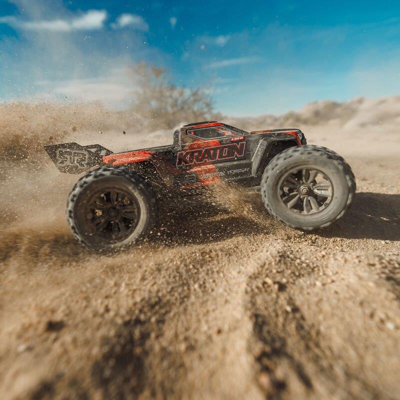 ARRMA 1/16 MINI KRATON 3S BLX 4X4 Speed Monster Truck RTR Black/Red - 7