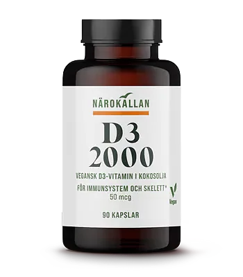 Närokällan D3 2000 Vegan 90 kapslar
