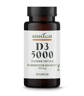 Närokällan D3 5000 Vegan 90 kapslar