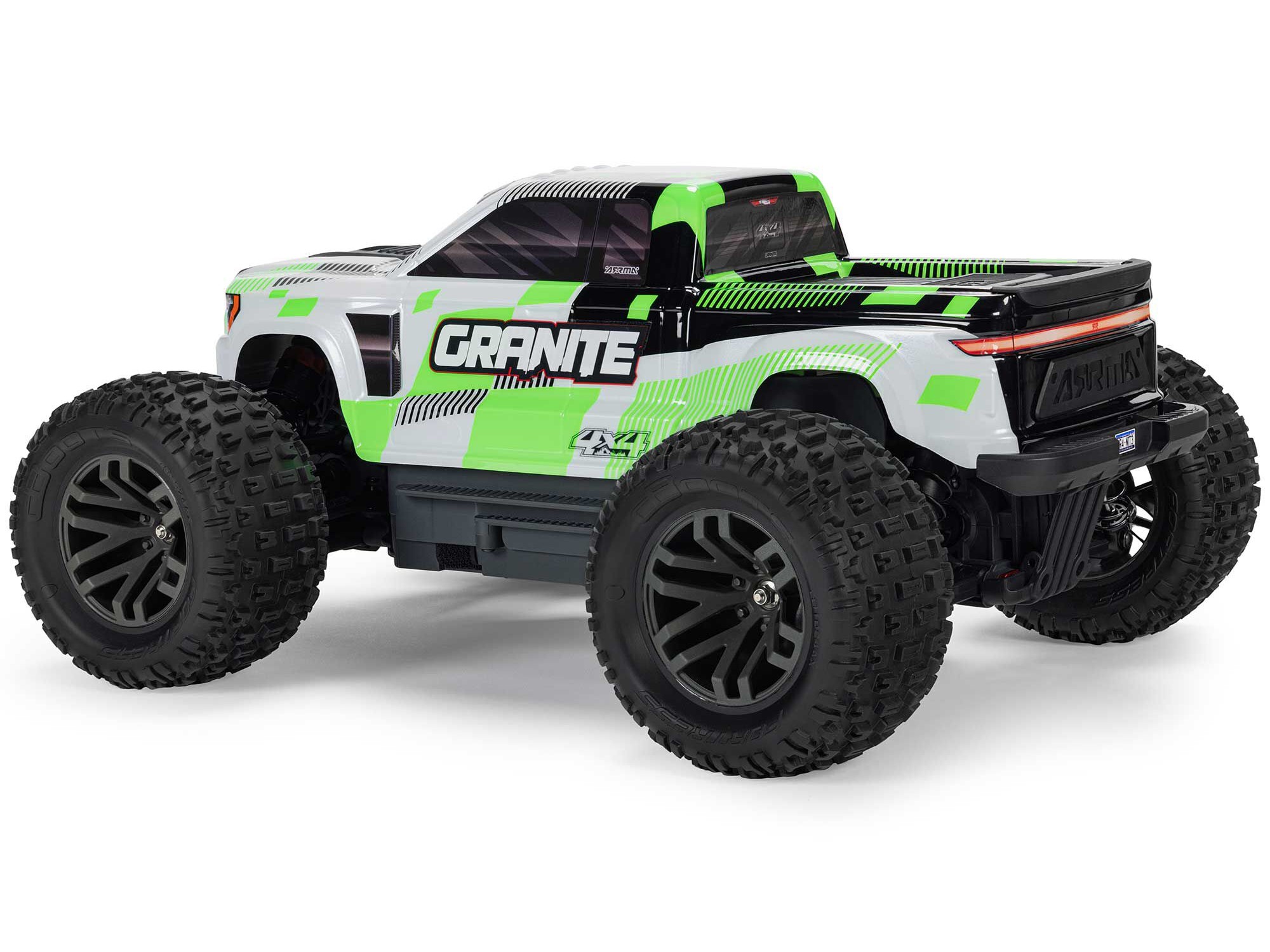 Arrma 1/10 GRANITE MEGA 665 4X4 RTR Brushed Monster Truck, Green - 3