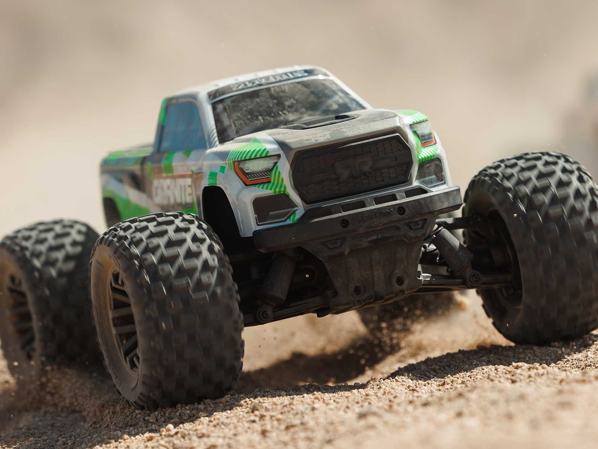 Arrma 1/10 GRANITE MEGA 665 4X4 RTR Brushed Monster Truck, Green - 17