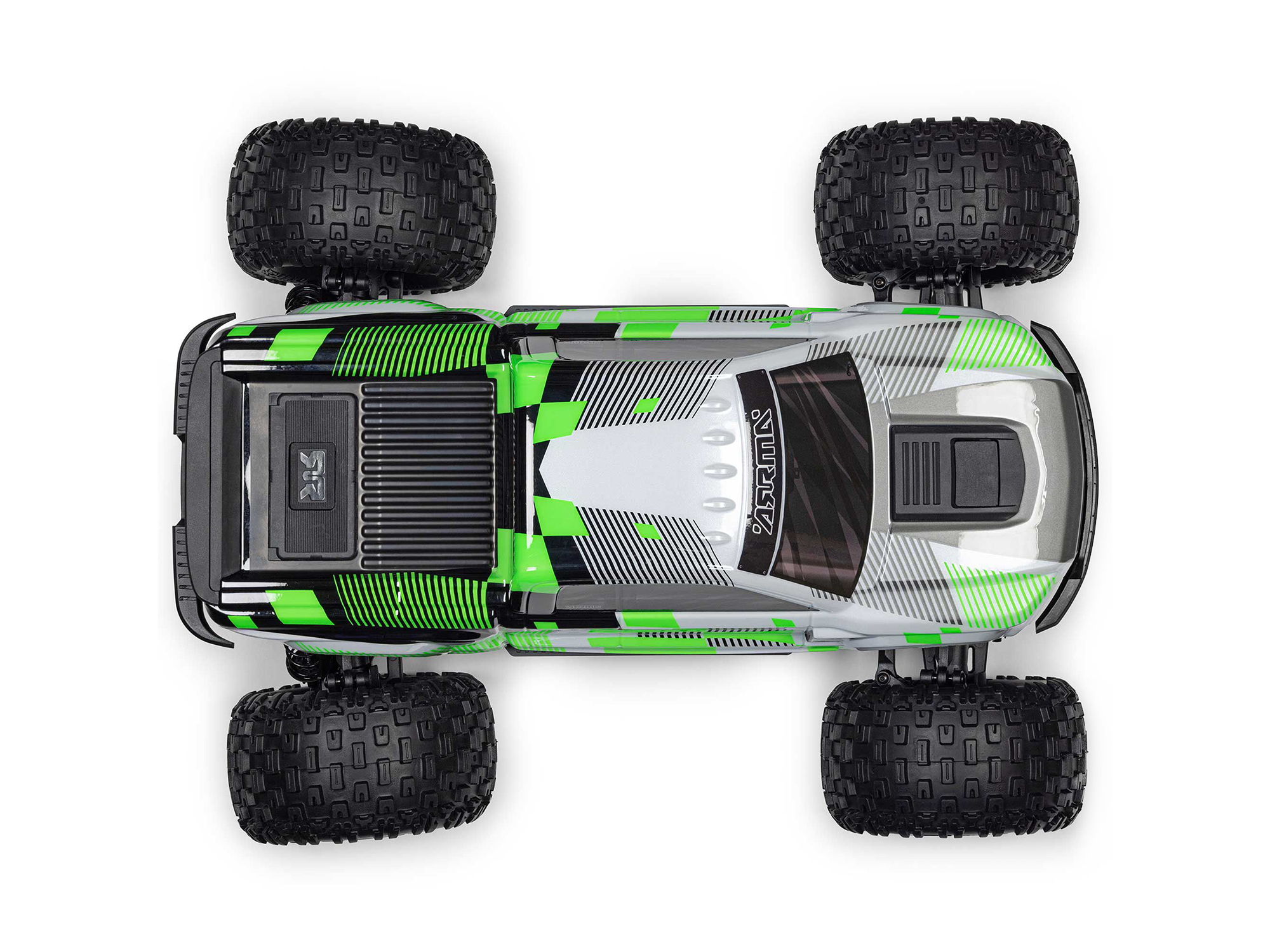 Arrma 1/10 GRANITE MEGA 665 4X4 RTR Brushed Monster Truck, Green - 7