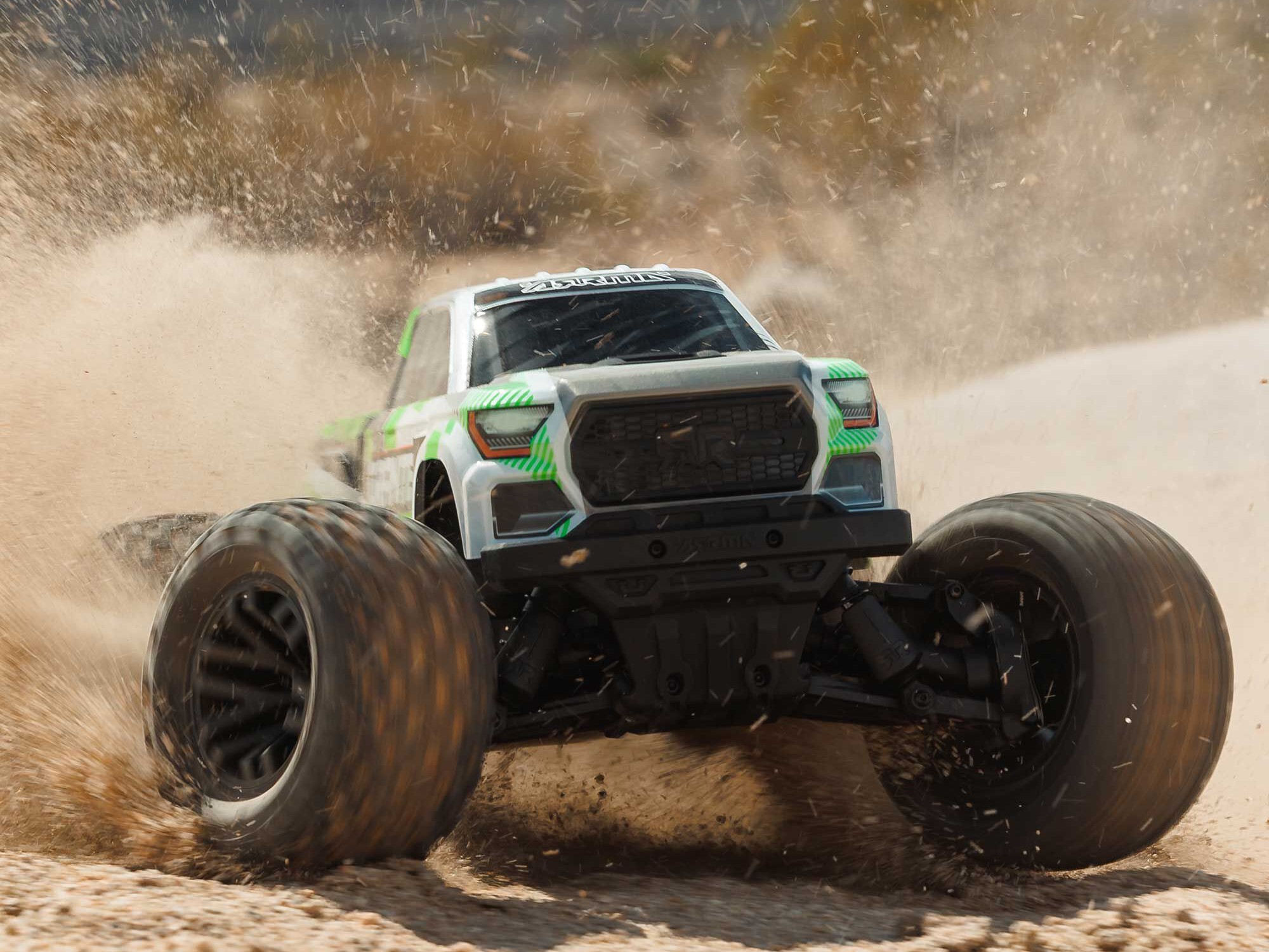 Arrma 1/10 GRANITE MEGA 665 4X4 RTR Brushed Monster Truck, Green - 20