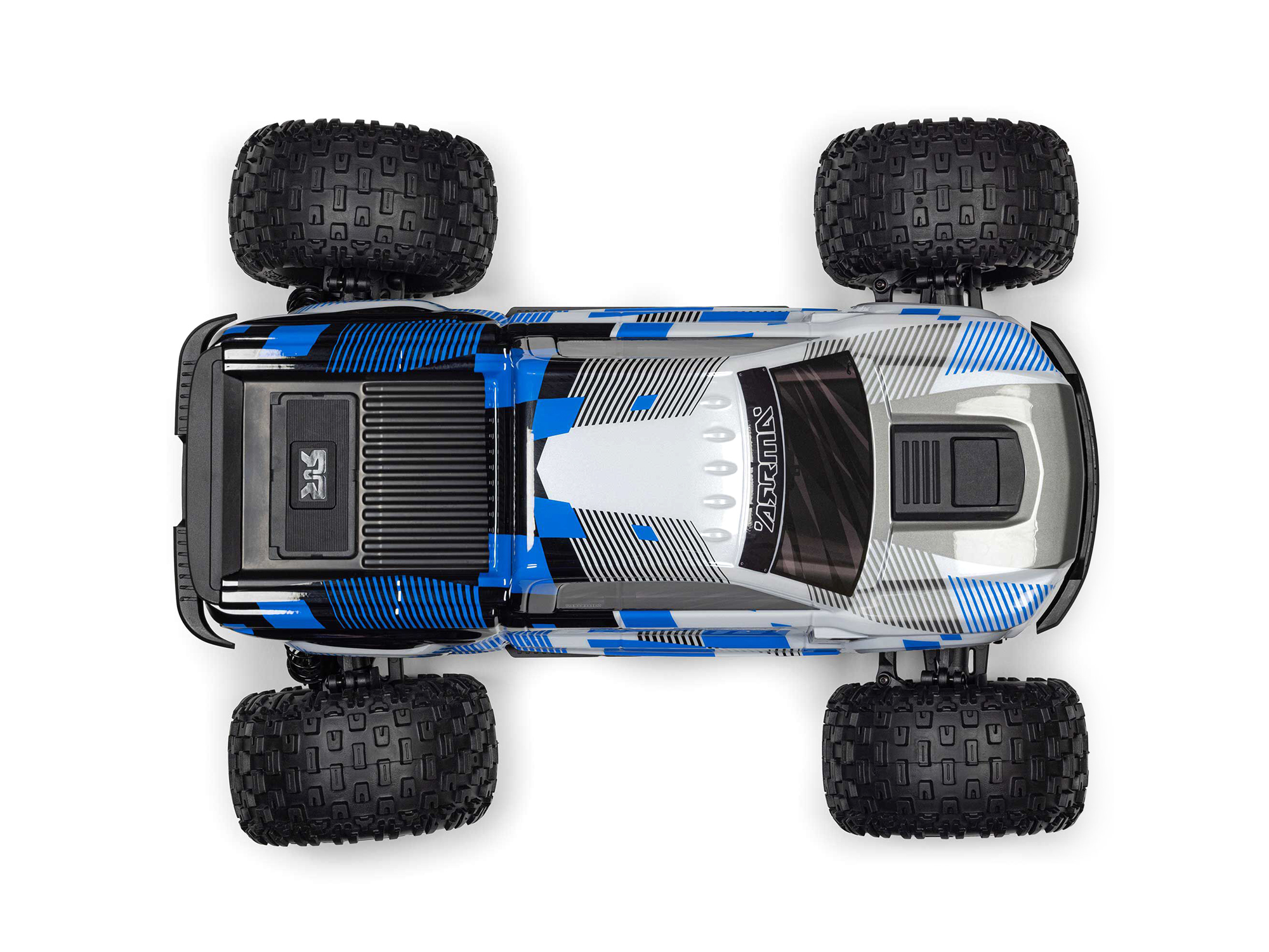 Arrma 1/10 GRANITE MEGA 665 4X4 RTR Brushed Monster Truck, Blue - 7