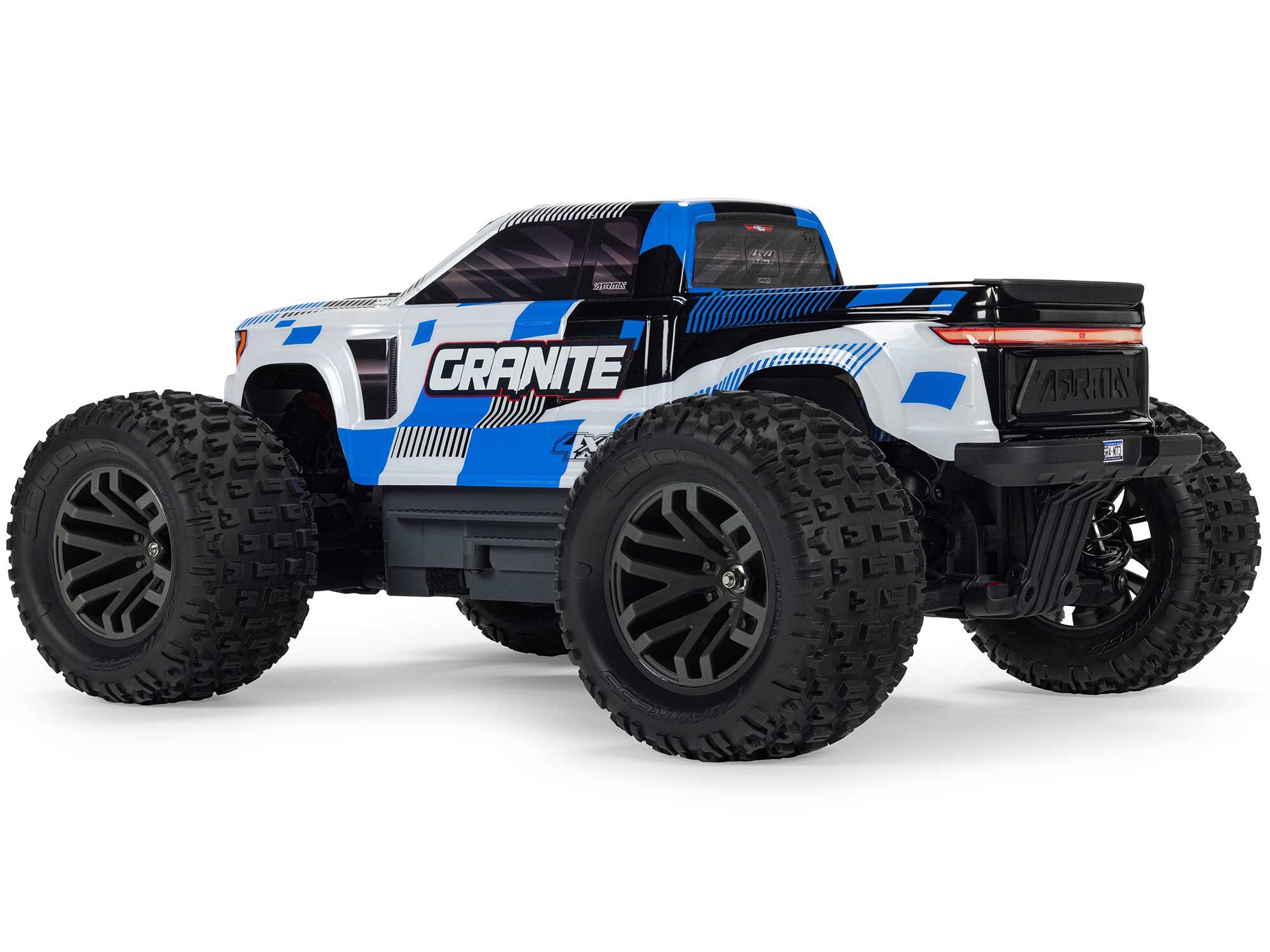 Arrma 1/10 GRANITE MEGA 665 4X4 RTR Brushed Monster Truck, Blue - 3