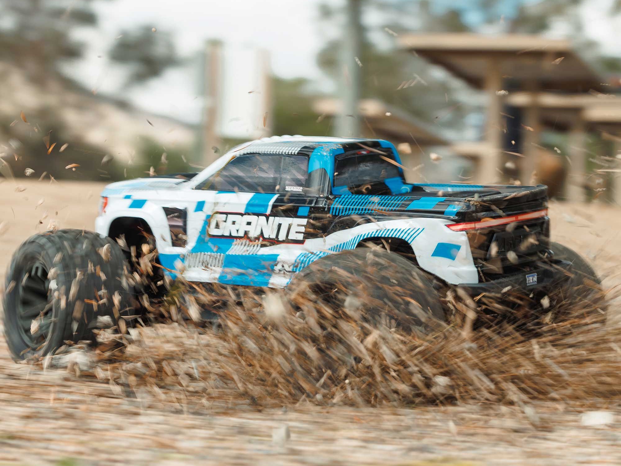 Arrma 1/10 GRANITE MEGA 665 4X4 RTR Brushed Monster Truck, Blue - 17