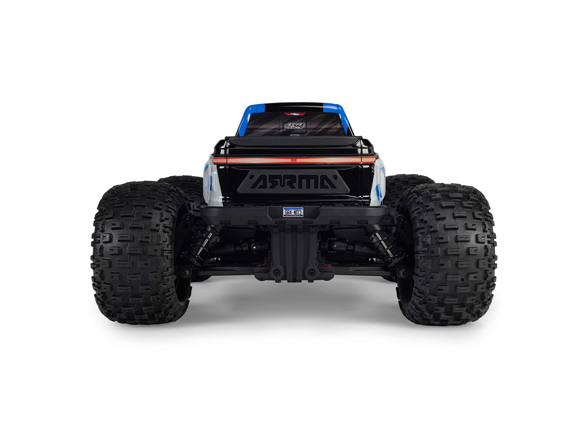 Arrma 1/10 GRANITE MEGA 665 4X4 RTR Brushed Monster Truck, Blue - 6