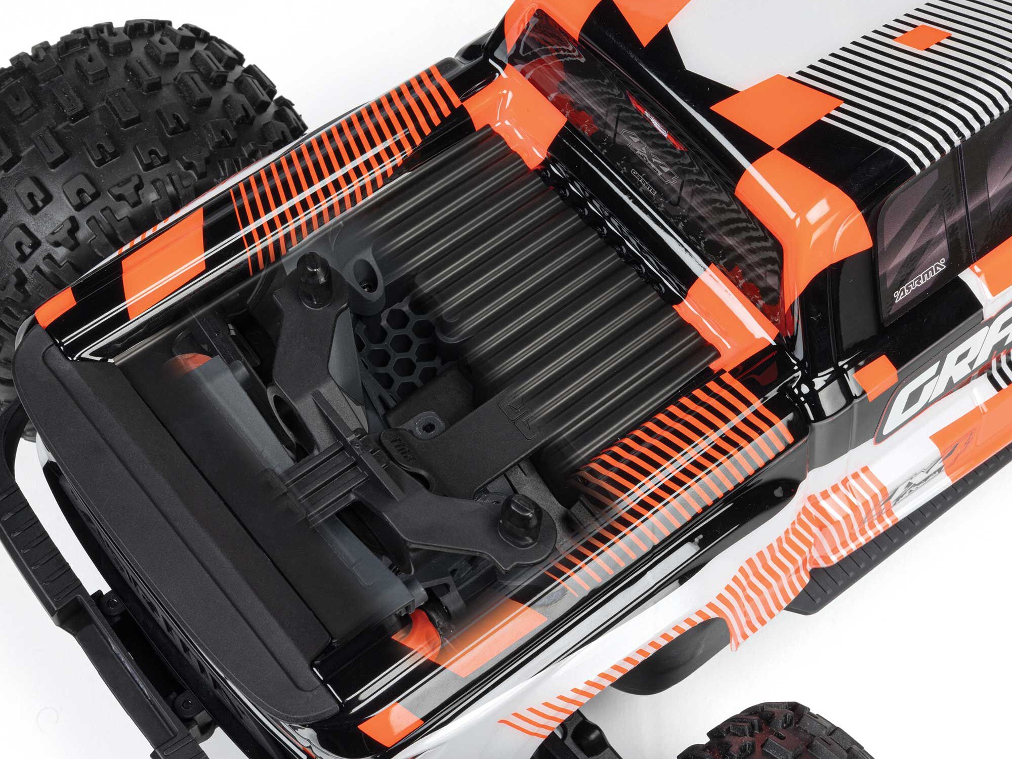 Arrma 1/10 GRANITE MEGA 665 4X4 RTR Brushed Monster Truck, Blue - 12
