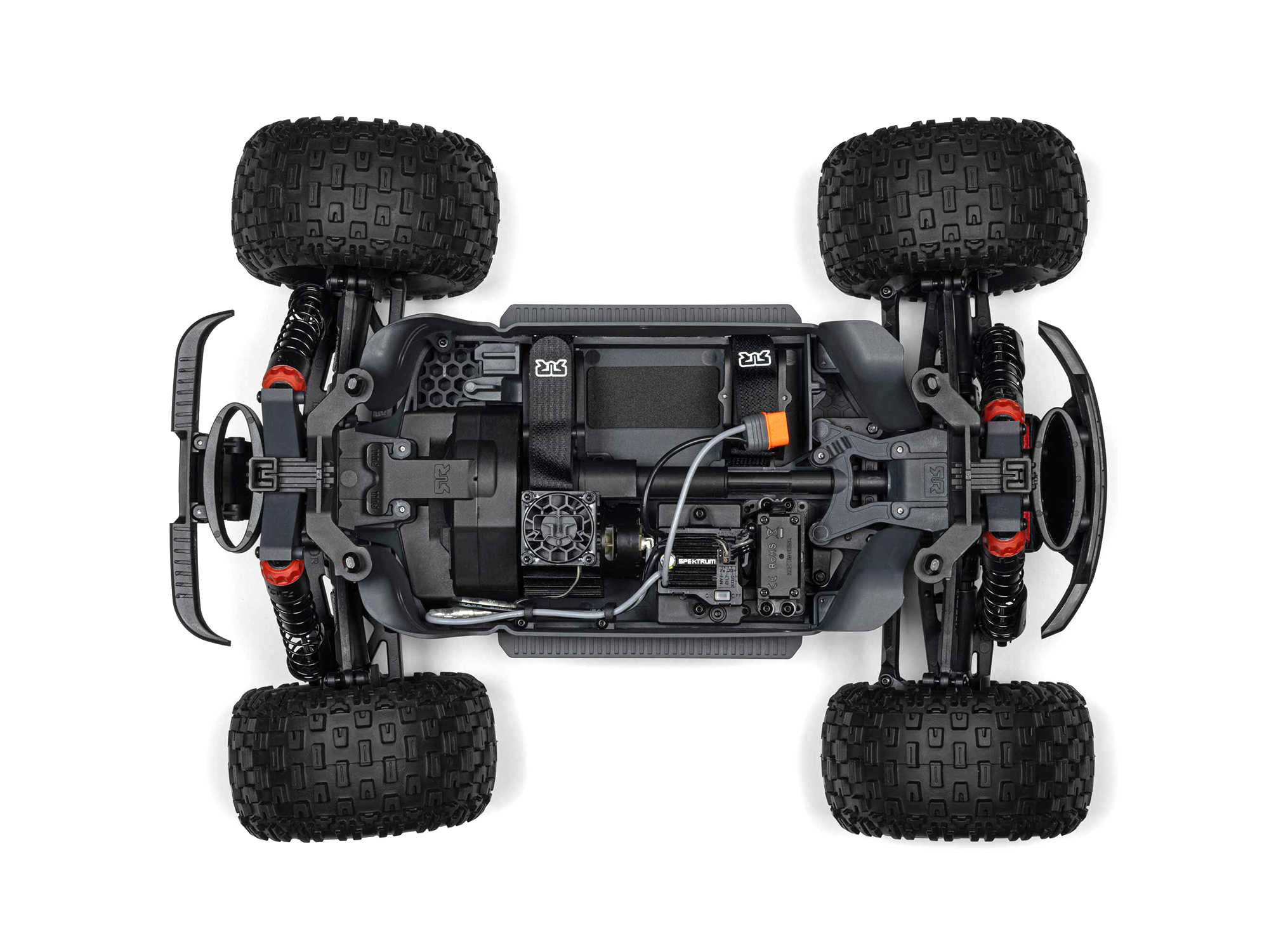 Arrma 1/10 GRANITE MEGA 665 4X4 RTR Brushed Monster Truck, Orange - 8