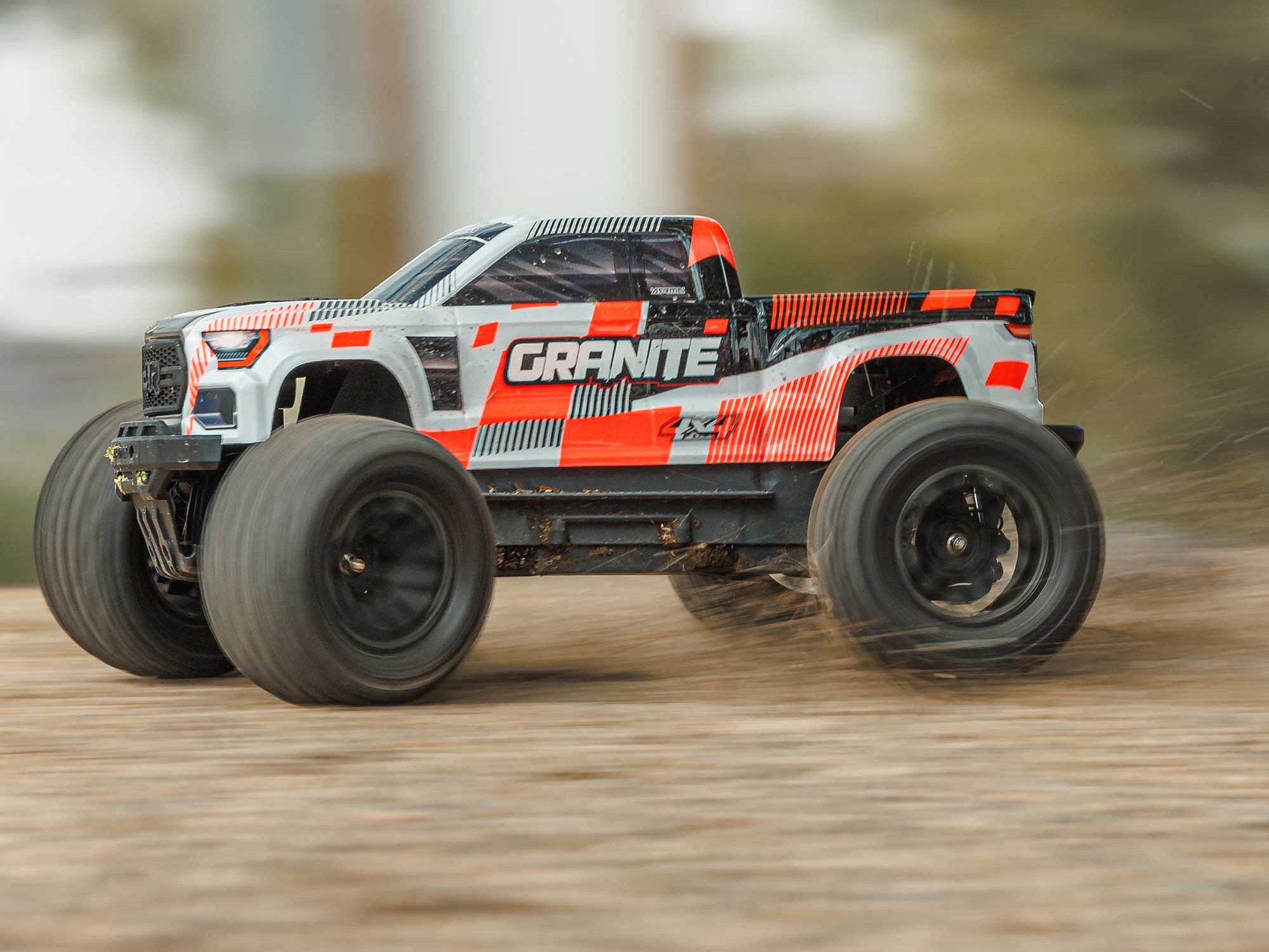 Arrma 1/10 GRANITE MEGA 665 4X4 RTR Brushed Monster Truck, Orange - 20