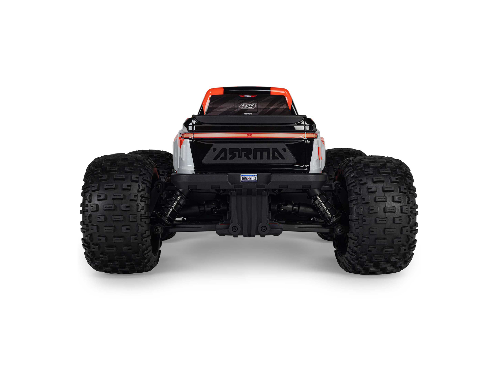 Arrma 1/10 GRANITE MEGA 665 4X4 RTR Brushed Monster Truck, Orange - 6