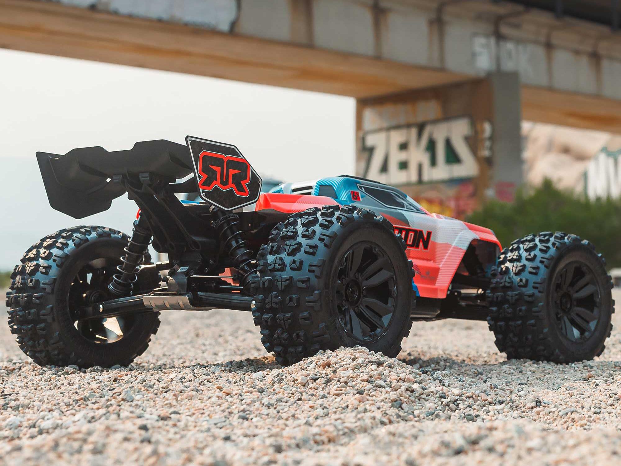 Arrma 1/8 KRATON 6S 4X4 RTR Brushless Speed Truck, Blue/Orange - 15