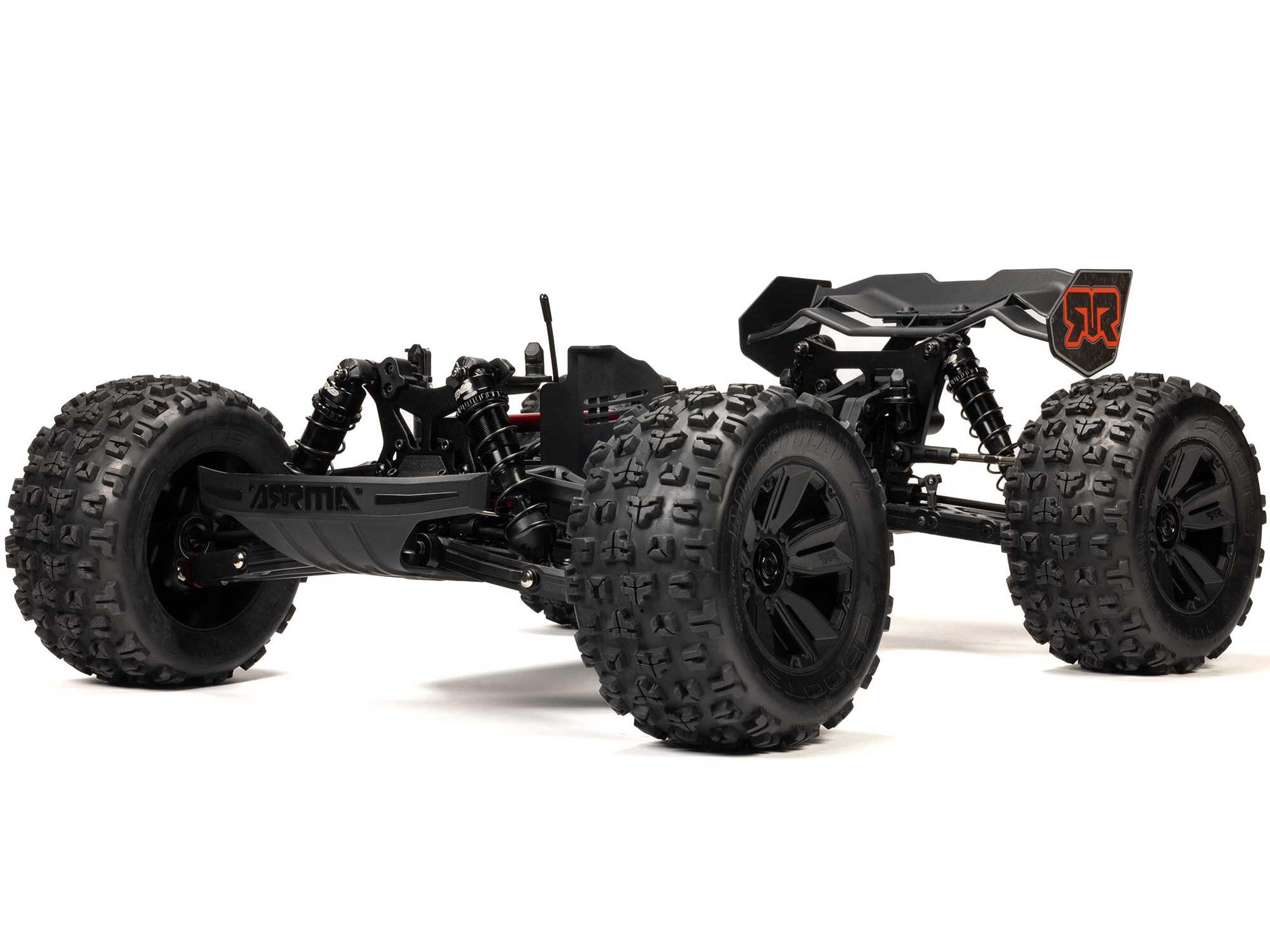 Arrma 1/8 KRATON 6S 4X4 RTR Brushless Speed Truck, Blue/Orange - 9