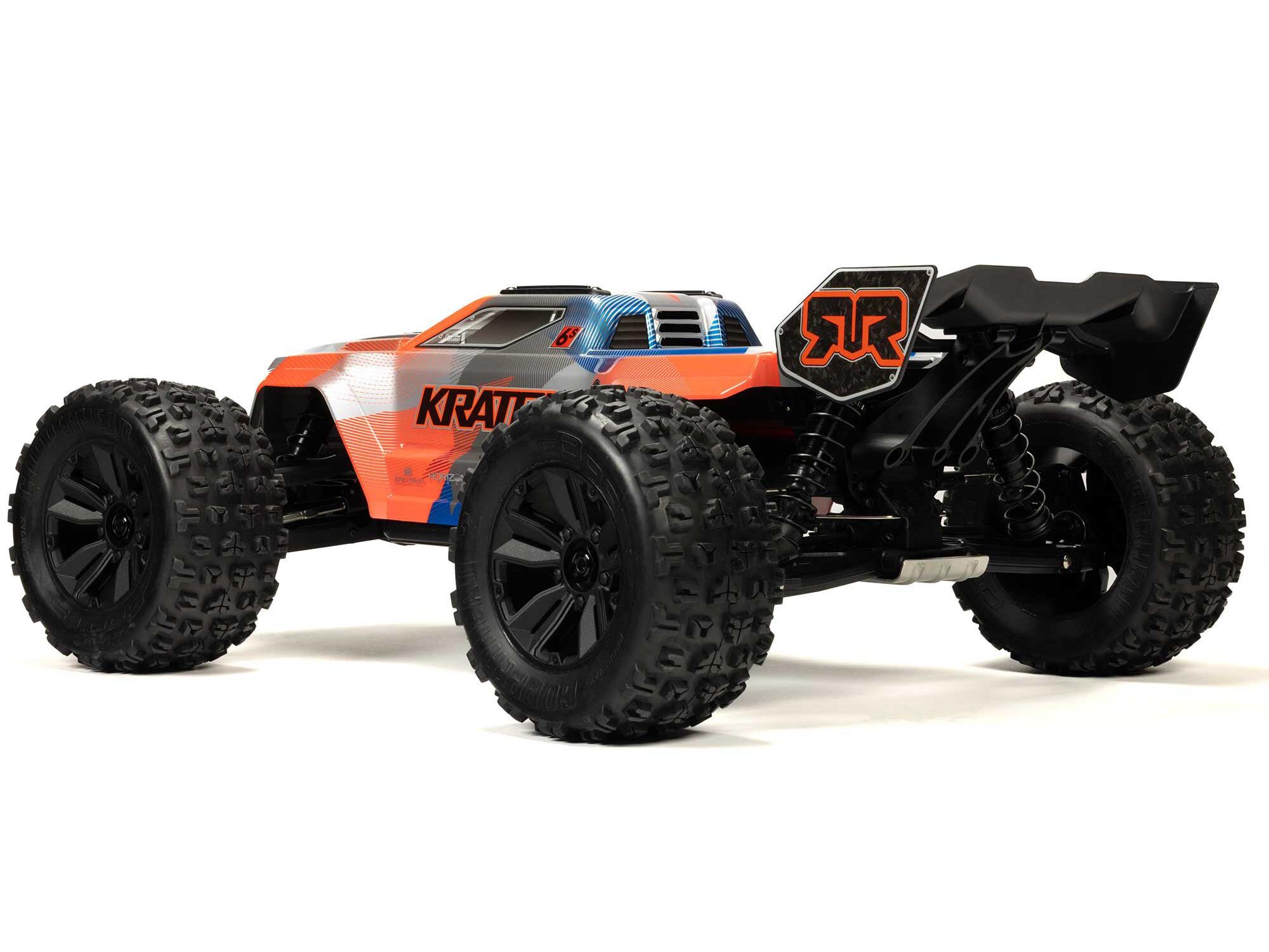 Arrma 1/8 KRATON 6S 4X4 RTR Brushless Speed Truck, Blue/Orange - 2